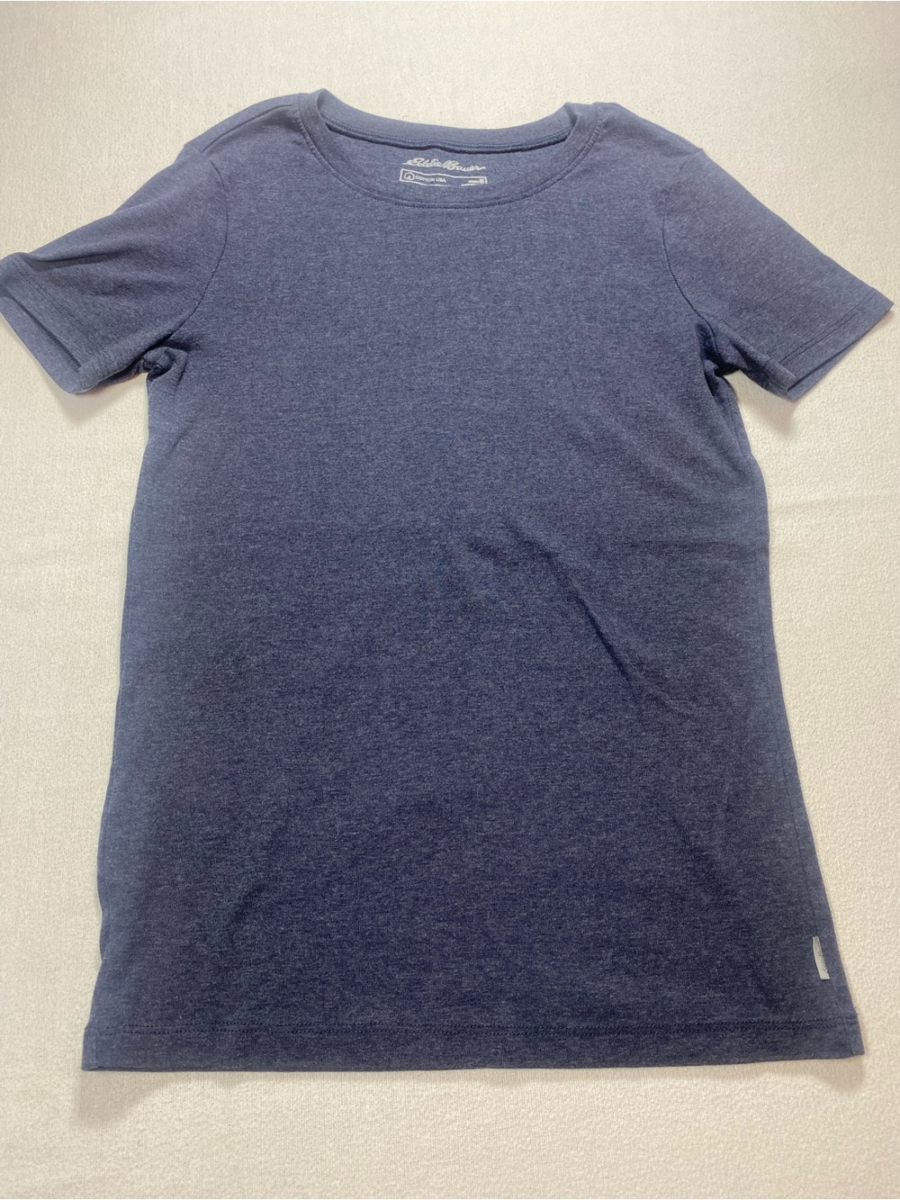 Eddie Bauer Heathered Navy Crewneck Tee